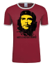 Logoshirt T-Shirt Che Guevara in dunkelrot/weiss