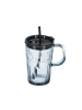 relaxdays 10 x Trinkgläser in Grau - 450 ml