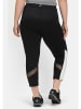 sheego Funktionsleggings in schwarz-grau