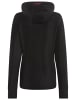 Kangaroos Fleecejacke in schwarz-pink