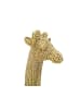 Mauro Ferretti Giraffenstatue aus goldenem Kunstharz, 19,8 x 8 x 40 cm