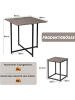 COSTWAY 5 tlg. Bartisch Set in Braun