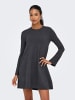 ONLY Strickkleid in Dark Grey Melange