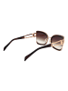 Ana Hickmann Frauen Sonnenbrille Schmetterling Braun