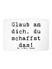 Mr. & Mrs. Panda Magnet Spruch Schulanfang Glaube mit Spruch in Weiß