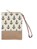Yuhu Kosmetiktasche Schminktasche Maritim in Beige