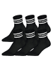HUDDLE Socken 6er Pack in Schwarz