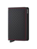 Secrid Perforated Slimwallet - Geldbörse RFID 6.8 cm in black red