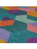 KADIMA DESIGN Waschbarer Teppich Hexagon Geometrisch, schmutzabweisend in Multicolor