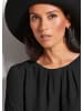 MADELEINE Elegantes, gerades Langarmkleid in schwarz