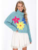 IZIA Sweater in blue mint