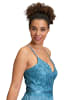 Vera Mont Abendkleid mit Stickerei in Shiny Bluestone