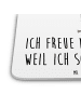 Mr. & Mrs. Panda Untersetzer Flamingo Stolz mit Spruch in Weiß