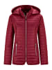 GOLDNER Kapuzenjacke mit Stehkragen in rot