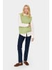 SAINT TROPEZ Strickweste ZanettSZ Gerade Passform in Fern