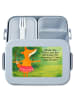 Mr. & Mrs. Panda Lunchbox Fuchs Ballerina Design mit Spruch in Blau Pastell