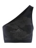 adidas Bustier ASYMETRIC BRALETTE in schwarz