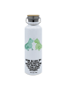 Mr. & Mrs. Panda Große Wasserflasche Frosch Liebe mit Spruch in Weiß