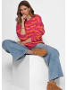 SASSYCLASSY Cardigan mit Streifen in Pink