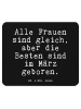 Mr. & Mrs. Panda Maus-Pad Alle Frauen sind gleich,... mit Spruch in Schwarz