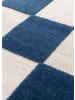 Atticgo Outdoor-Teppich CUADROS in blau / weiß