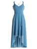 Vera Mont Abendkleid mit Volant in Shiny Bluestone