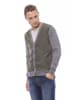 Verri Grau Wolle Herren Strickjacke