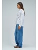 Salsa Jeans Langarmbluse Oversize Basic in White