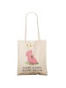 Mr. & Mrs. Panda Uni Tasche Schwein Glück mit Spruch in Creme