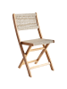 Beliani 2er-Set Esszimmerstuhl PROSSEDI in Beige/Braun
