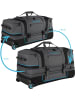 normani normani Reisetrolley 120-150 L mit Kleidertaschen in Grau/Blau