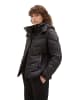 Tom Tailor Stepp Winter Jacke Puffer Kapuze Abnehmbar in Schwarz