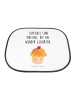 Mr. & Mrs. Panda Sonnenblende Cupcake mit Spruch in Weiß