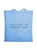 Mr. & Mrs. Panda Tote Bag Spruch Angst überwinden mit Spruch in Sky Blue
