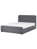 Beliani Doppelbett RENNES in Grau/Schwarz - (W) 150 x (H) 98 x (L) 217 cm