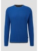 QS Strickpullover langarm in Blau