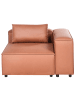Beliani Sofaelement BRANDE in Braun - (W) 123 x (H) 70 x (L) 121 cm symmetrisch