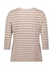Betty Barclay Ringelshirt mit Schmucksteinen in Beige/Grau