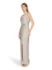 Vera Mont Abendkleid im Glitzer-Look in Cream/Silver