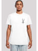 F4NT4STIC T-Shirt Looney Tunes Bugs Bunny Breast Print in weiß