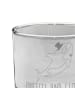 Mr. & Mrs. Panda Trinkglas Orca Zylinder mit Spruch in Transparent