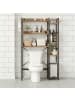 relaxdays Toilettenregal in Weiß – (B)80 x (H)161 x (T)24 cm