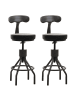 MCW 2er-Set Barhocker N22, Schwarz