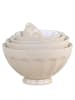 Chic Antique Schalenset ARÉS Latte Innenseite mit Muster  in Staubig Lila 5er Set