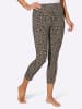 Sieh an! 7/8-Leggings in beige-bedruckt