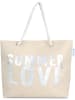 normani Bequeme Sommer-Umhängetasche, Strandtasche in Summer Love Beige