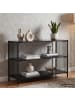FineBuy Bücherregal in Schwarz / MDF / 120x40x80