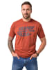JP1880 Kurzarm T-Shirt in ziegelbraun