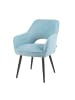 DUBI Möbel 2er-Set: Esszimmerstuhl Mika-Runa in Hellblau - (B)60 x (H)87 x  (T)65 cm