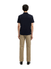SELECTED HOMME Poloshirt SLMFAVE ZIP SS in Blau
